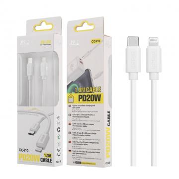 Ellietech CC410 Cable de Carga para Tipo C a iOS Lightning PD20W 1M Carga Rapida